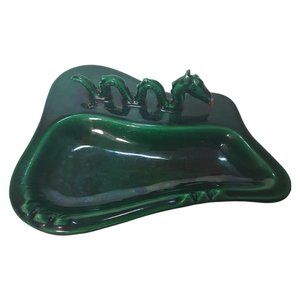 Vintage 1970s Ceramic Ashtray Ogopogo Ogo Pogo British Columbia BC Kelowna